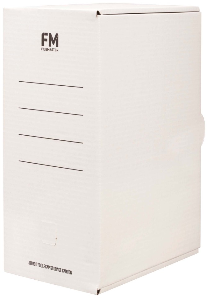 FM Storage Carton Jumbo 381x250x169mm White