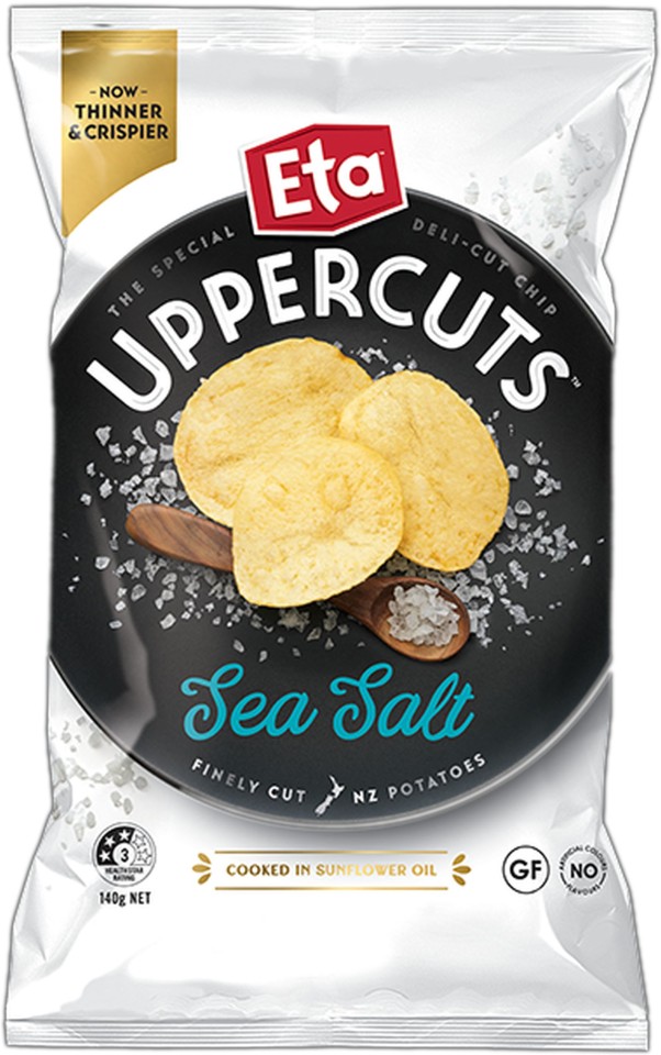Eta Uppercuts Chips Deli Sea Salt 140g