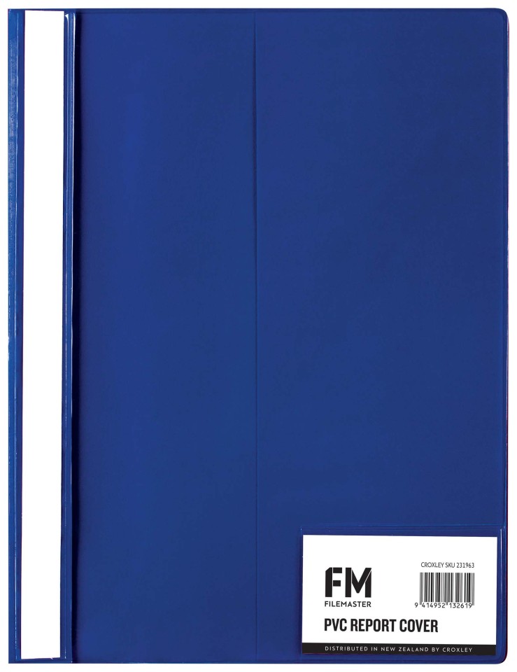FM Report Cover PVC A4 Blue