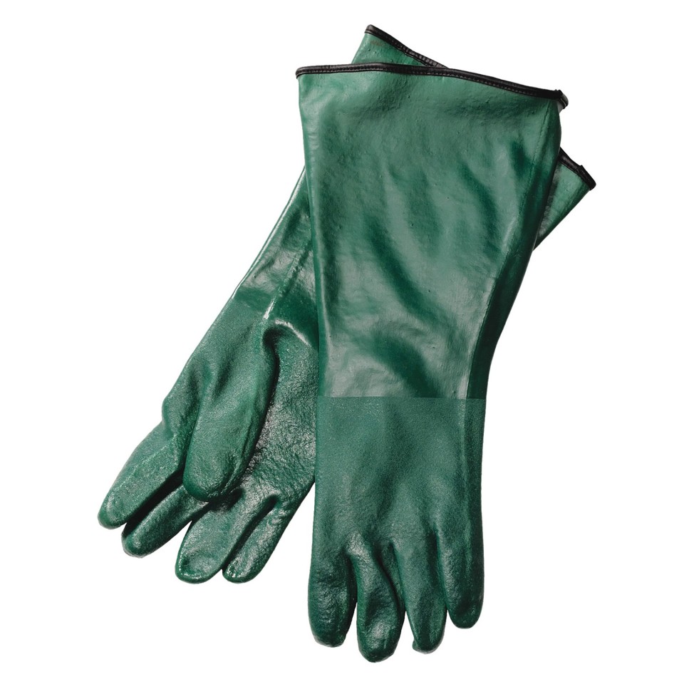 Gloves Pvc Green Long Sleeve