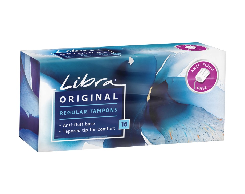 Libra Tampons Regular Pack of 16 Box of 12