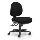 Chair Solutions Valor Chair Mid Back 3 Lever Black Fabric image