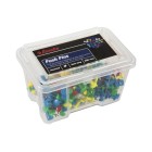 Esselte Push Pins Assorted Colours Tub 200 image
