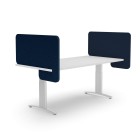Boyd Visuals Acoustic Desk Divider Navy Peony 540x800mm image