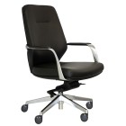 Seaquest Ravello Low Back Leather Executive Chair Black image