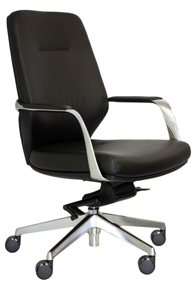 Seaquest Ravello Low Back Leather Executive Chair Black