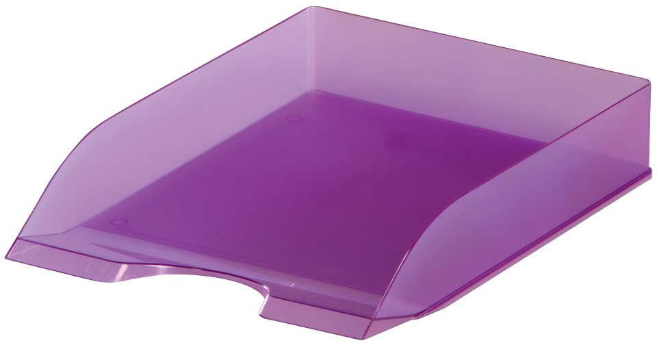Durable Ice Document Tray Translucent Purple