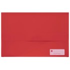 Marbig Polypick Document Wallet Polypropylene Hook And Loop Closure Foolscap Red image