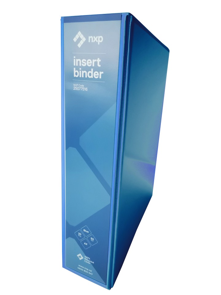 NXP Insert Binder 2D A4 50mm Blue