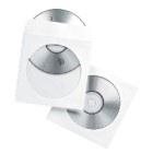 Fellowes CD/DVD Sleeve White Paper Pack 100 image