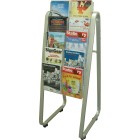 Brochure Holder Lit Loc Easel Floor Stand 10 X A4 Single-Sided image