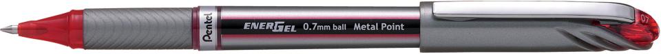 Pentel Energel Gel Ink Pen Capped Fine BL27 0.7mm Red