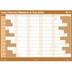 NXP 2024 Wall Planner A1 Double Sided Orange