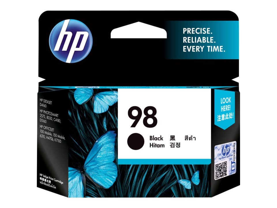 HP Inkjet Ink Cartridge 98 Black