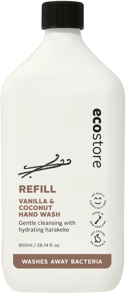 Ecostore Hand Wash Refill Vanilla and Coconut 850ml