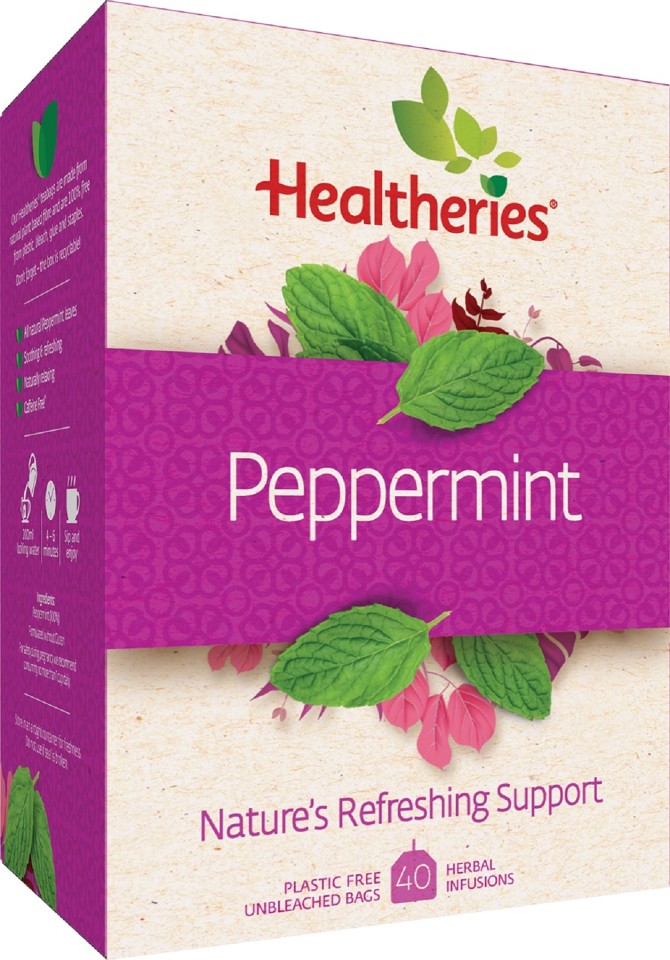 Healtheries Tea Bags Peppermint Pack 40