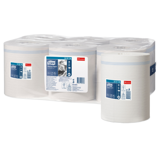 Tork Wiping Paper Centrefeed Roll 100134 M2 275m White Carton 6