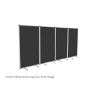 Boyd Visuals Floor Partition Charcoal Grey 1800H x 900W Double Sided & Pinnable image