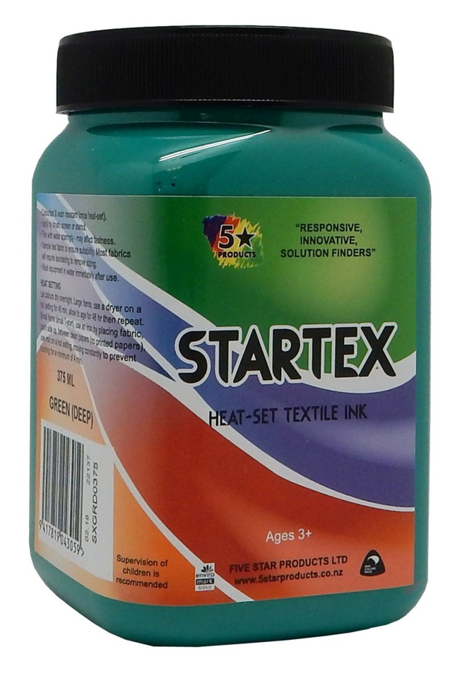Five Star Ink Startex Textile 375ml Deep Green