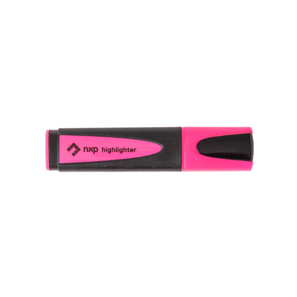NXP Highlighter Chisel Tip Pink Box 6