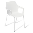 Eden Coco With Arms White Chair image