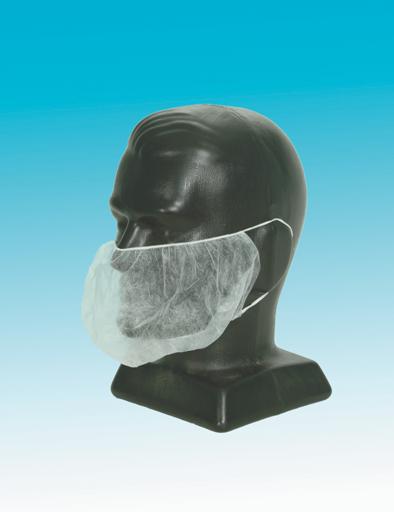 Disposable Beard Cover 1 Loop White Ctn 1000