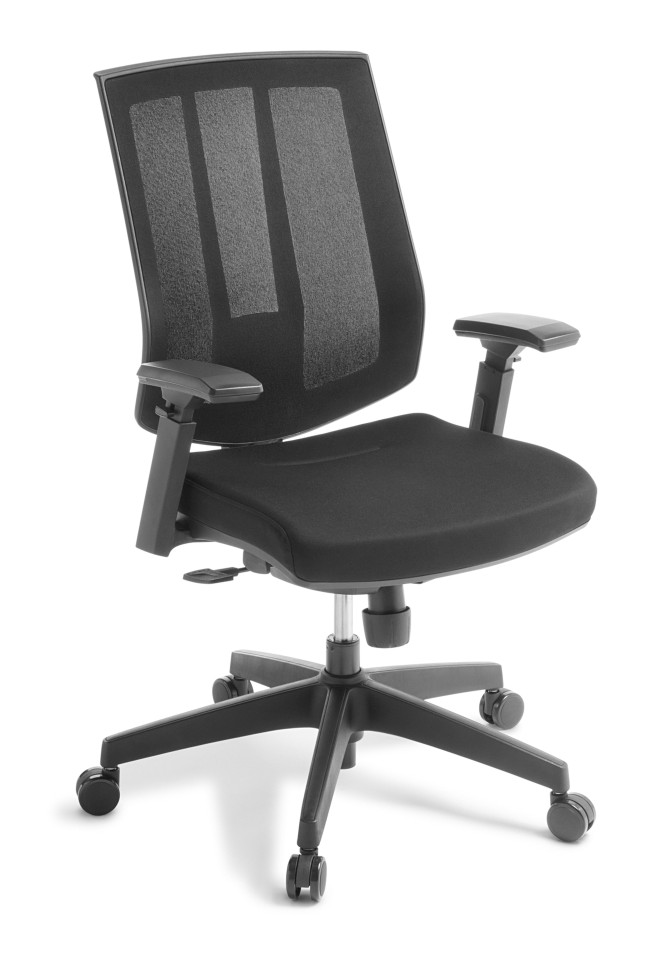 Eden Rally Chair With Arms Black