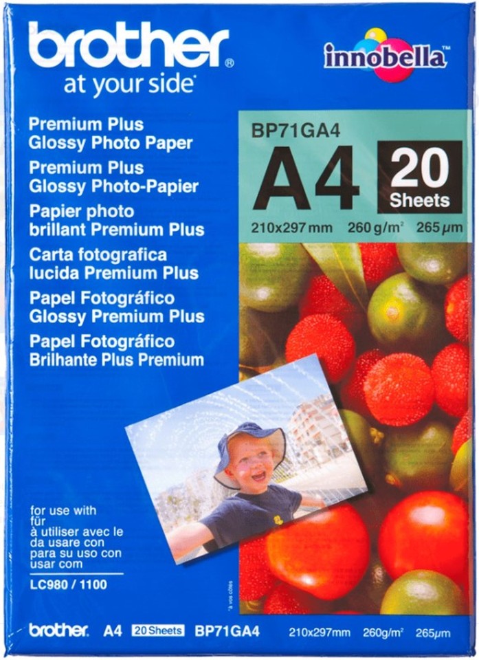 Brother Photo Paper Glossy 260gsm A4 Pack 20