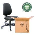 Mondo Java 3 Lever High Back Chair Unassembled Black image