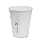  Castaway Single Wall Plastic-free Paper Cup Hot & Cold 8oz 280ml White Carton 1000