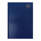 NXP 2024 Hardcover Diary A4 Week To View Navy