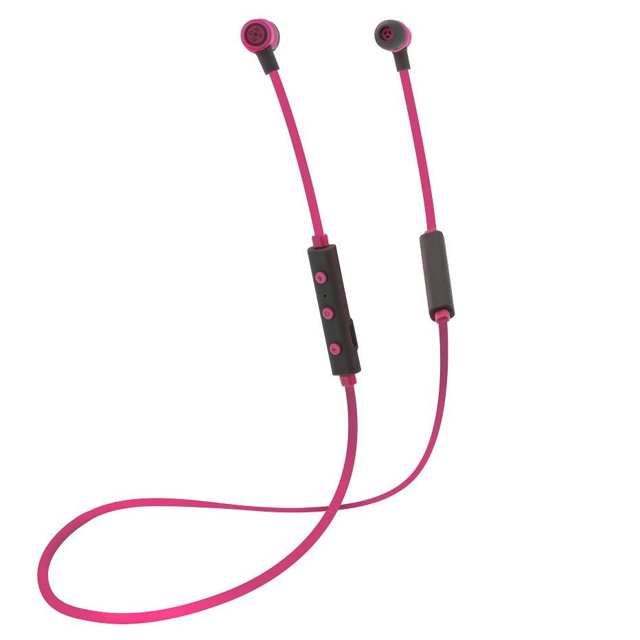 Moki Freestyle Earphones Bluetooth Pink