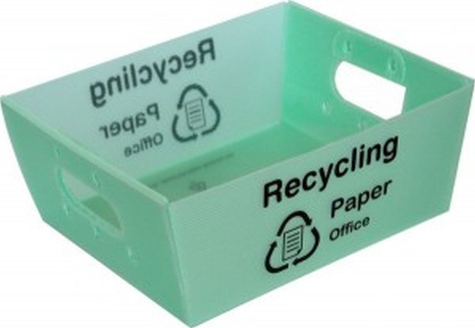 Recycling Tray A4 315x260x137mm Green