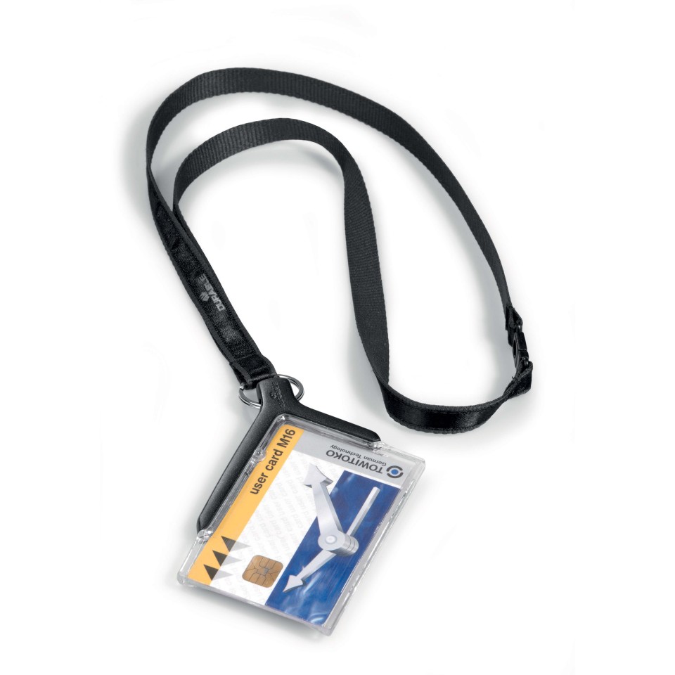 Durable Deluxe ID Card Holder With Lanyard Box 10