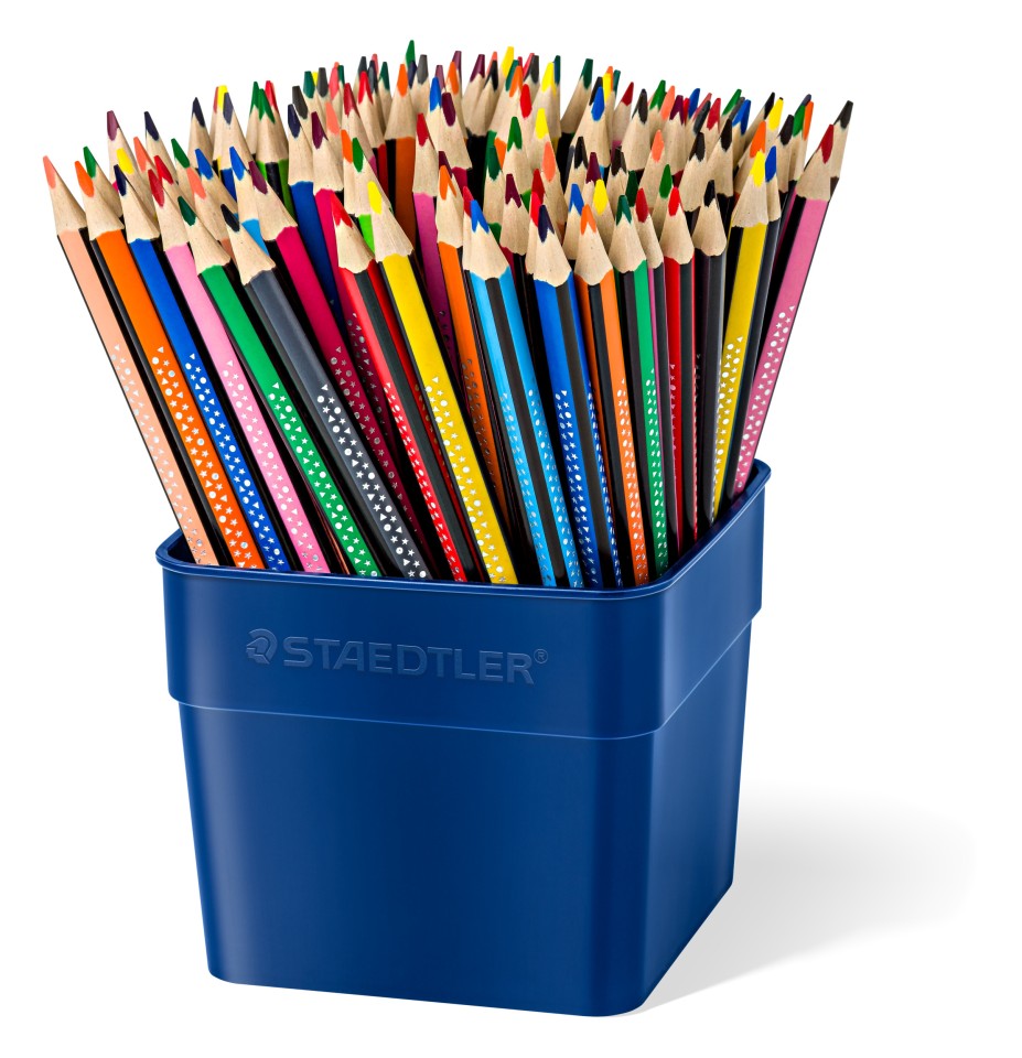 Staedtler Noris Colour 187 Triangular Pencil Assorted Colours Pack 144