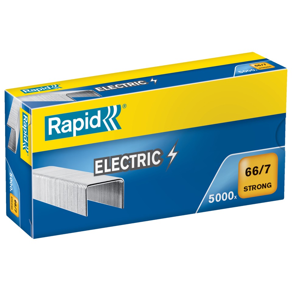 Rapid No. 66/7 Staples Electric 33 Sheet Box 5000