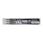 Pilot Pen Refill for Frixion Ball and Clicker 0.7mm Black Pack 3