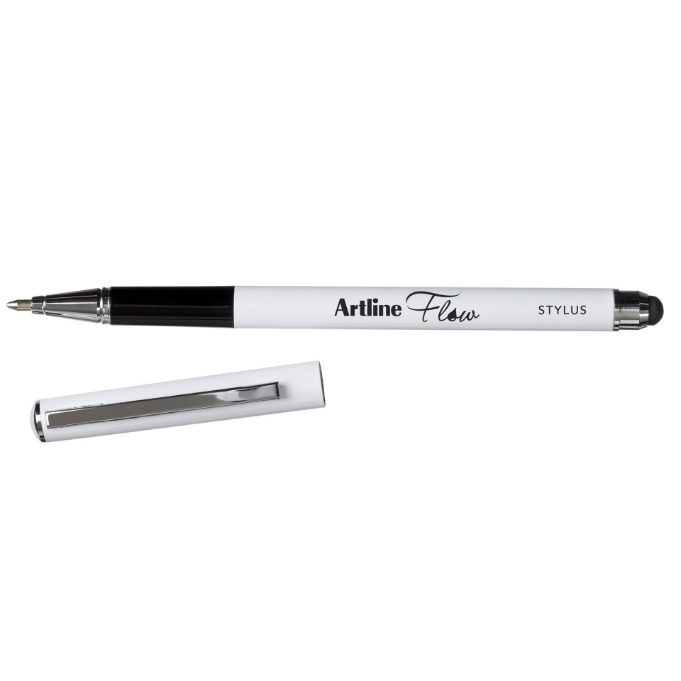 Artline Flow Metal Barrel Stylus Ballpoint Pen 1.0mm Blue