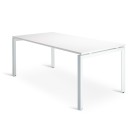 Novah Meeting Table 1600Wx800D White Top / White Frame image