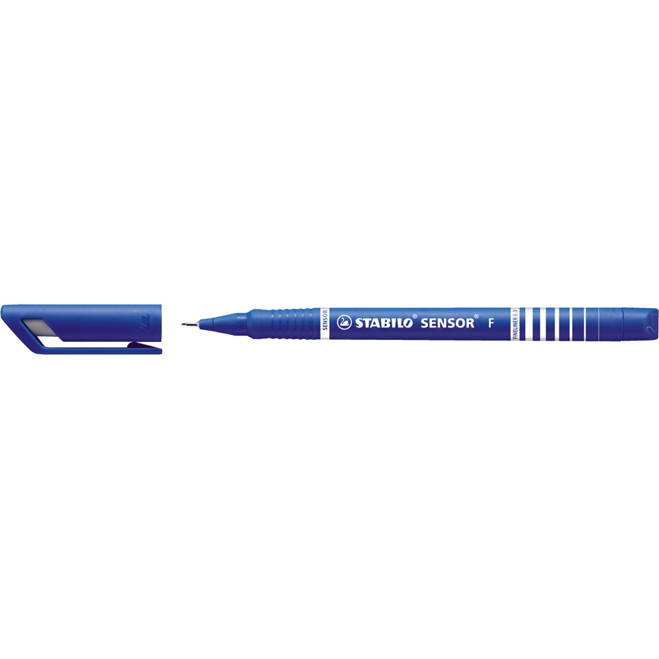 Stabilo Sensor Fineliner Pen Super Fine 0.3mm Blue