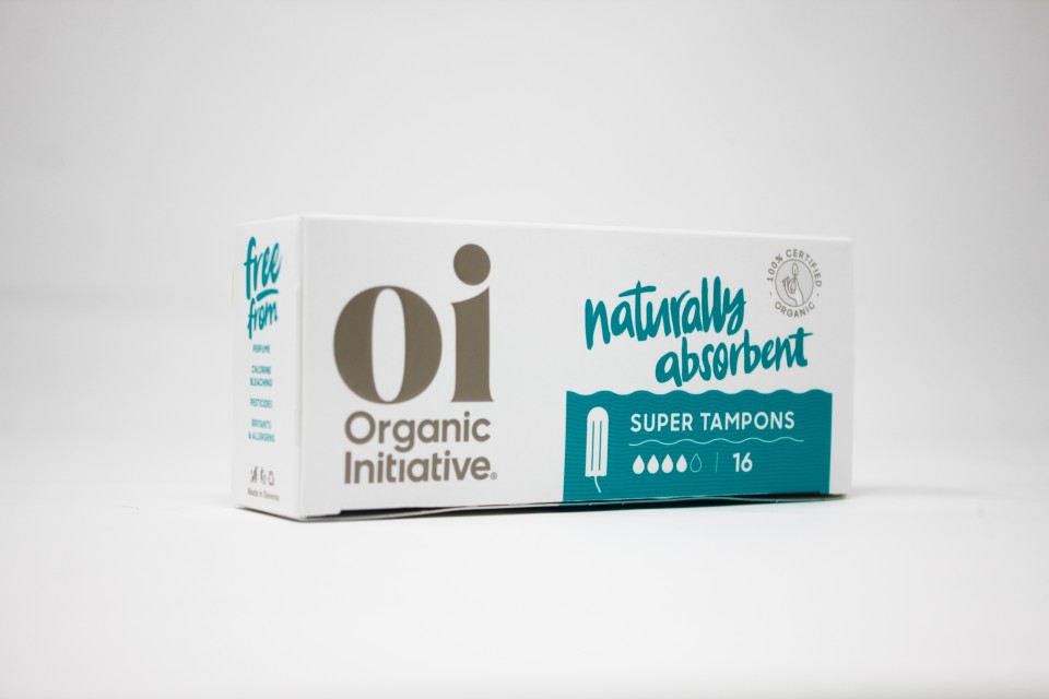Oi Organic Tampons Super Pack Of 16 Box Of 12