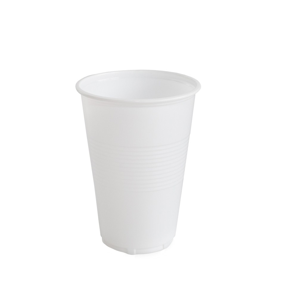 Huhtamaki Plastic Cold Cup 230ml White Box 1000