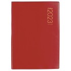 Collins 2023 PVC Limp Cover Diary A5 Day To Page Red image