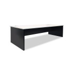 Sonic Straight Desk 1800Wx750Dmm White Top / Charcoal Frame image