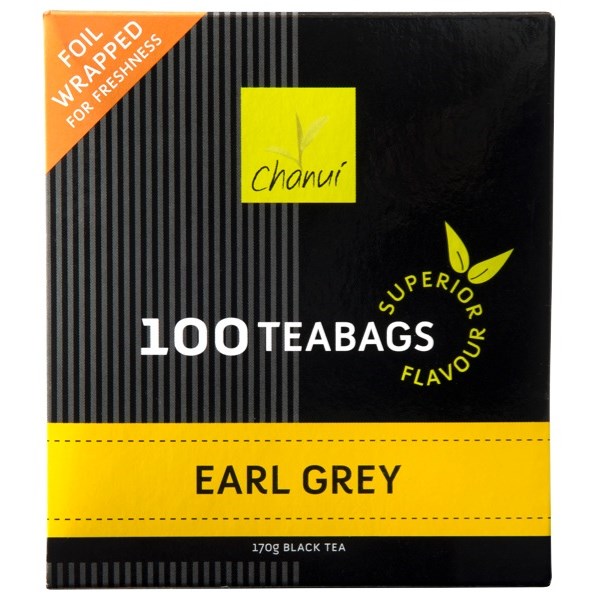 Chanui Earl Grey Tea Bags Box 100