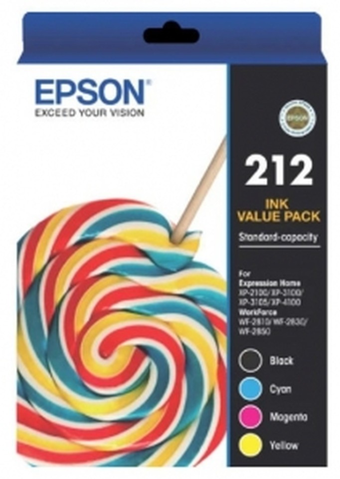 Epson Inkjet Ink Cartridge 212 4 Colour Value Pack
