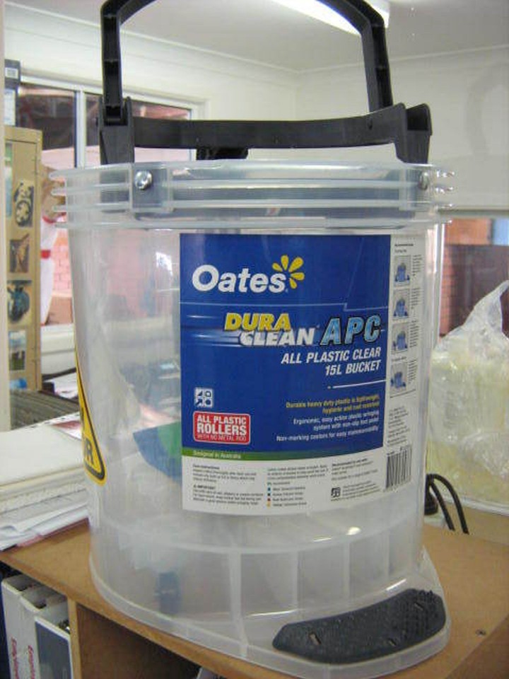 Oates Clear Duraclean Plastic APC Bucket 15 Litre