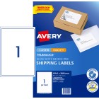 Avery Internet Shipping Labels for Laser Inkjet Printers 199.6 x 289.1mm 10 Labels (959400 / L7167) image