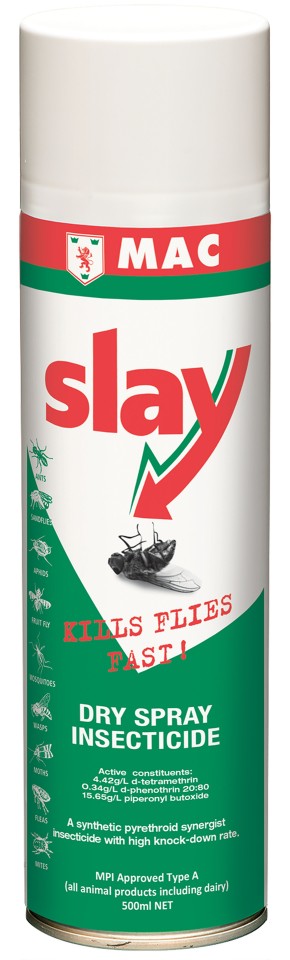 MAC Slay Dry Insecticide Fly Spray 500ml