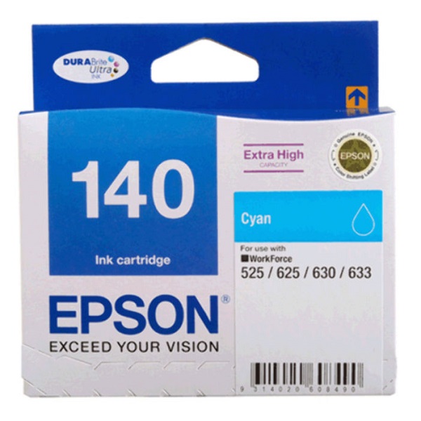 Epson DURABrite Ultra Inkjet Ink Cartridge 140 High Yield Cyan